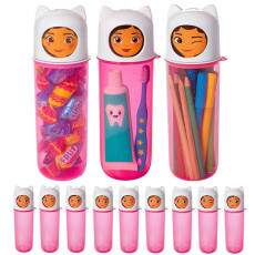 10 Tubos Girat�rios Casa M�gica Gabby p/ Decora��o de Festa