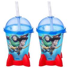 2 Copos 280ml Foguete Buzz Woody Astronauta do Toy Story