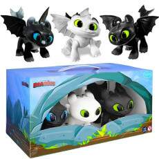 Cole��o 3 Bonecos Drag�es Licenciados DreamWorks Original