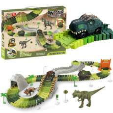 Pista de Carrinhos Mold�vel Parque Dinossauros Super Wheels