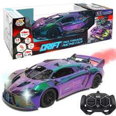 Carrinho Camale�o Drift Racing Controle Fuma�a Recarreg�vel