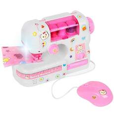 M�quina de Costura Infantil Brinquedo com Luzes e Linhas