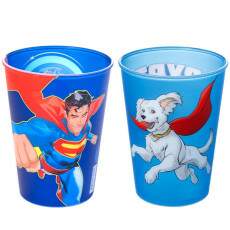 2 Copos 320ml Super Homem Plas�til Infantil para Suco e �gua