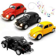 Cole��o 3 Fuscas Ferro Abre Portas Cap� e Traseira Som Farol