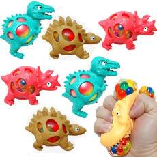 6 Dinossauros de Apertar Squishy lembrancinha Festa Infantil