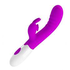Vibrador Ponto G com Estimulador Clitoriano Pretty Love Roxo - Cerberus