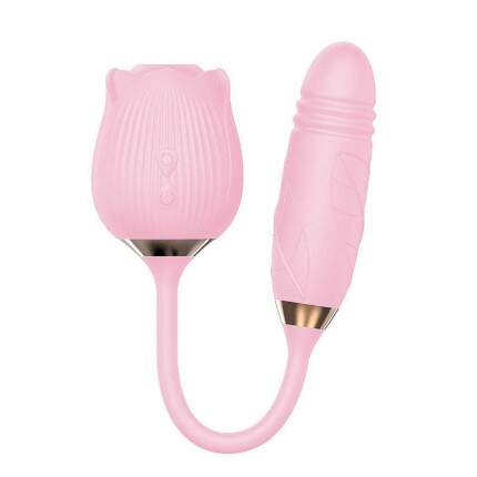 Flower Estimulador de Clitris e Ponto G com Vai e Vem