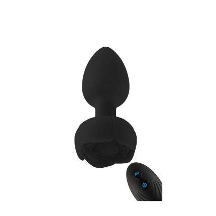 Plug Anal em Silicone com Vibrador e Controle