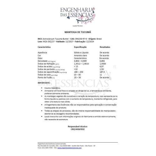 Manteiga de Tucum - nica Opo : 12/2027