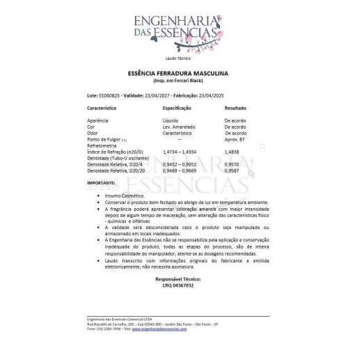 Essncia FERRADURA MASCULINA Insp Ferrari Black - Opes : 23/04/2027