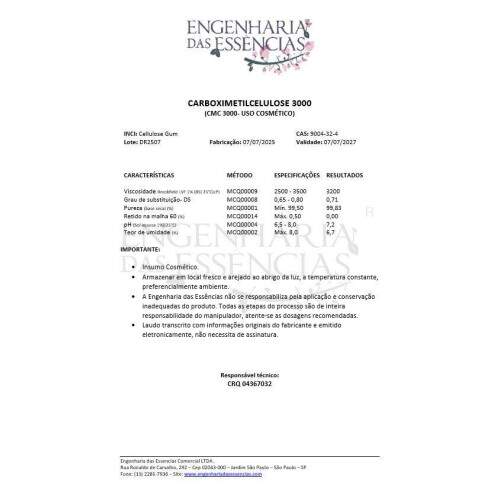 Carboximetilcelulose 3000 - Opes: 07/07/2027