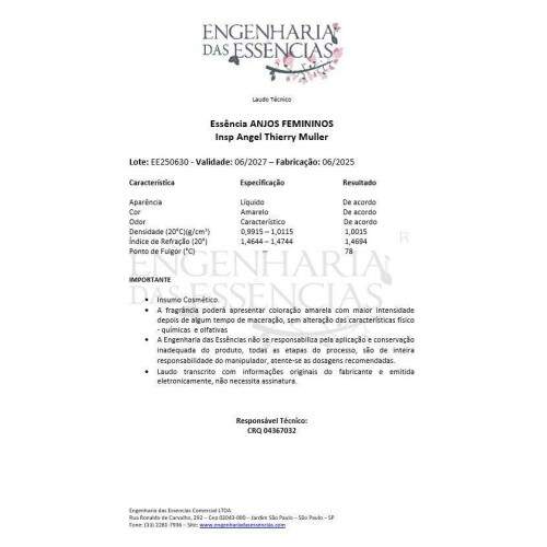 Essncia ANJOS FEMININOS Insp Angel Thierry Muller: 06/2027