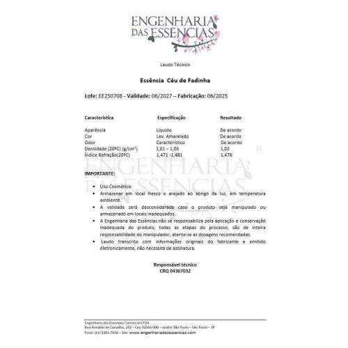 Essncia Cu de Fadinha: 06/2027