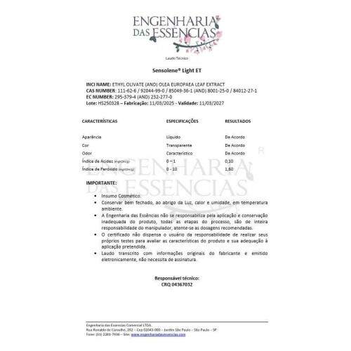 Sensolene Light ET - nica Opo : 11/03/2027