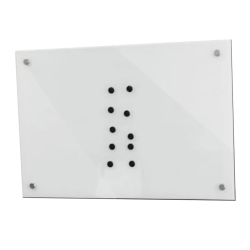 Lousa de Vidro Magntica Branca 0,60x0,40