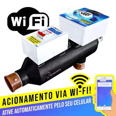 AQUECEDOR AUTO G-80 WIFI TRIFASICO 220V C/ PAINEL MOVEL