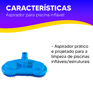 MINI ASPIRADOR COM ESCOVA GLOBALMAR HB PISC INFLAVEL