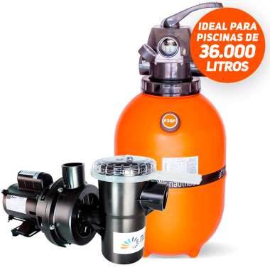 KIT FILTRO F350 MOTOBOMBA 1/3CV NAUTILUS COM AREIA