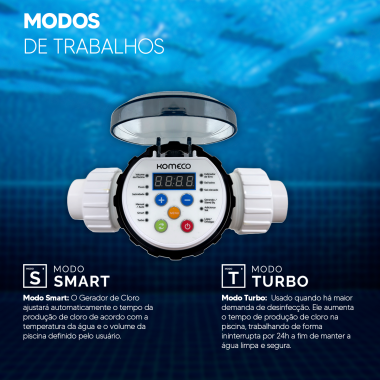 Gerador de Cloro Inteligente Komeco KOGC 20G Piscinas at 75 Mil Litros