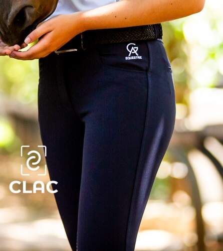 Culote Hipismo Feminino Half grip anti-shedding alemão treinos