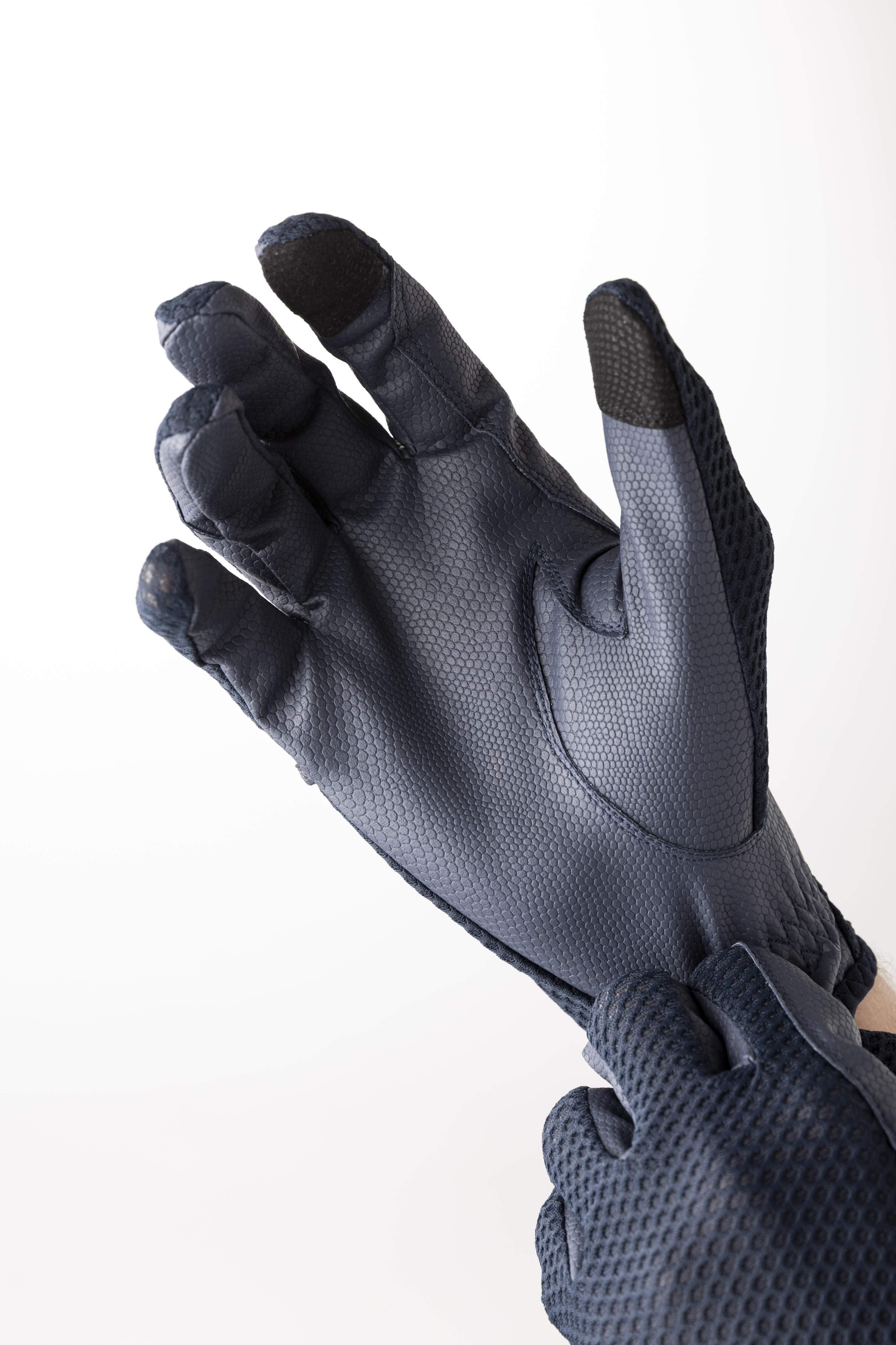 Luva esportiva hipismo com design minimalista e grip leve
