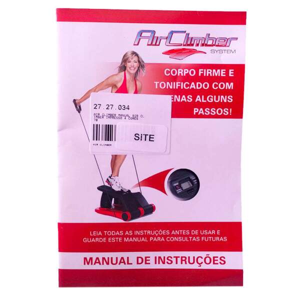 Manual Para Aparelho De Ginstica Air Climber 78