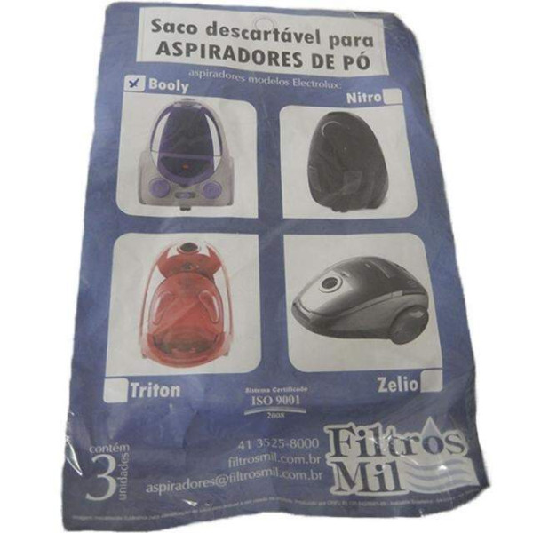 Saco Descartvel Pacote Com 3un Para Aspiradores Arno 249