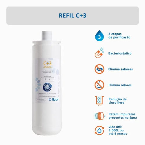 Refil IBBL Balance Original Para Purificador De gua IBBL