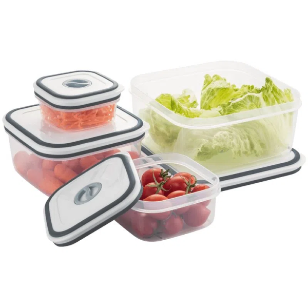 Conjunto de 04 Potes Hermticos de Plstico Electrolux