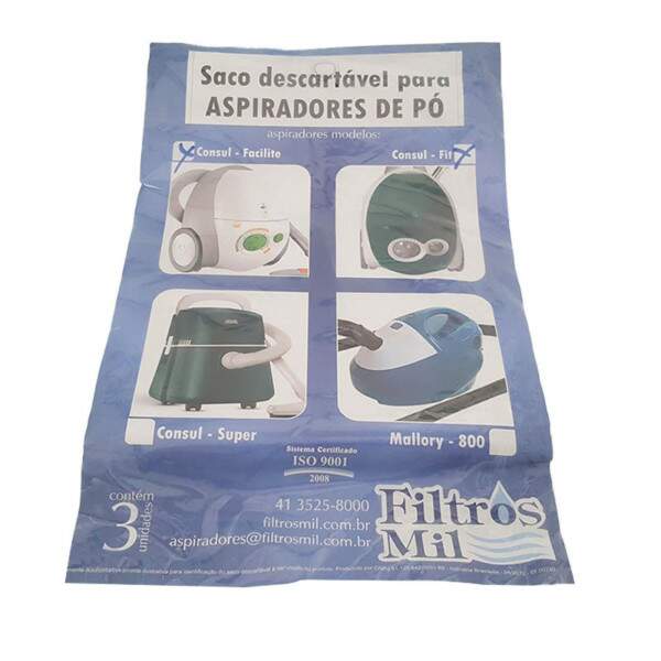 Saco Descartavel Para Aspirador Consul Facilite 34