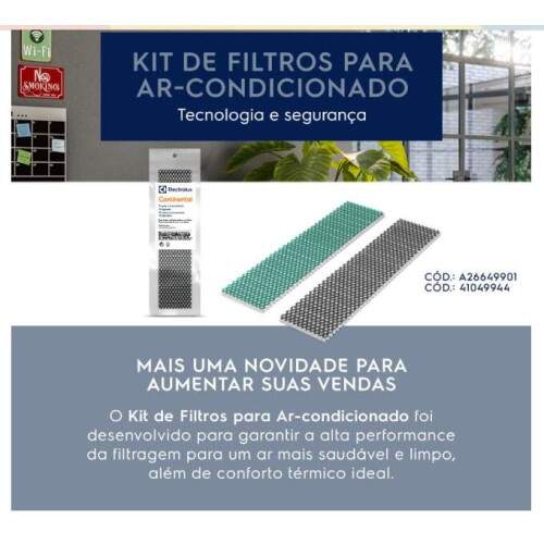 Filtros Antibacterianos Ar Condicionado Electrolux ID 55768