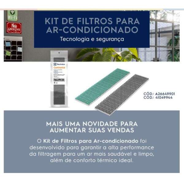 Filtros Antibacterianos Ar Condicionado Electrolux ID 55768