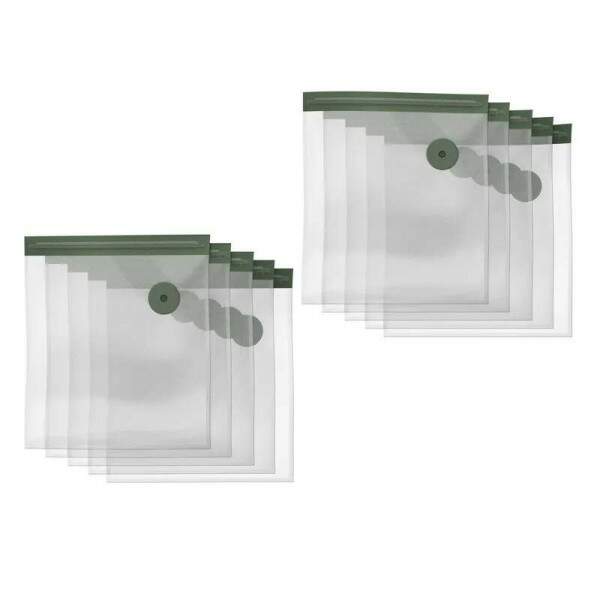 10 Sacos Hermticos Reutilizveis  Vcuo Electrolux