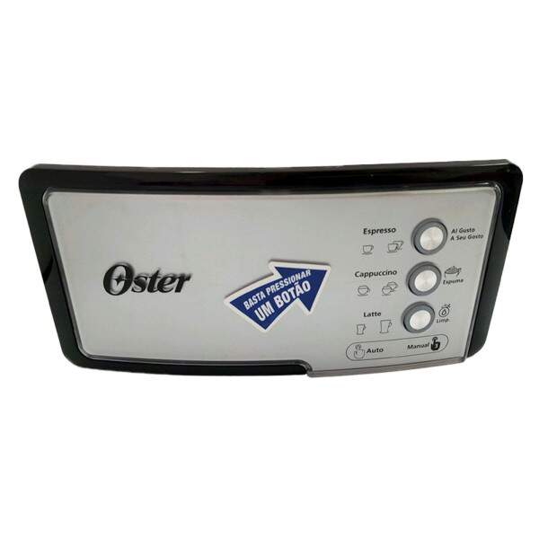 Painel Com Placa Prata Original Da Cafeteira Oster BVSTEM6601S R42528