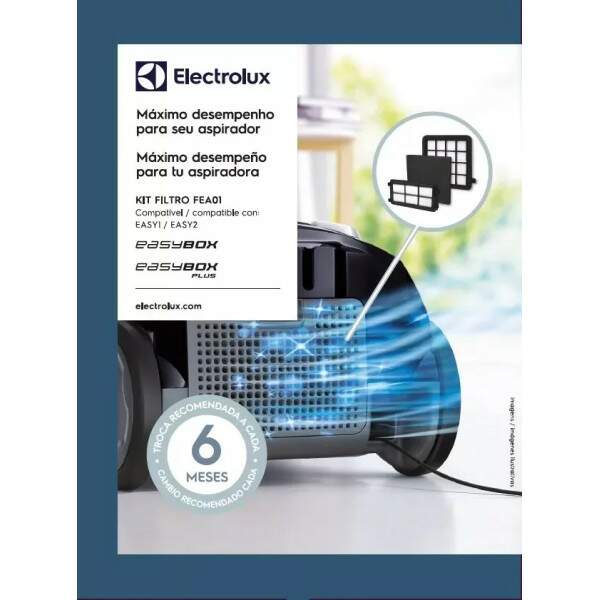 Kit 3 Filtros Original Do Aspirador Electrolux EasyBox Easy1 Easy2 ID52192