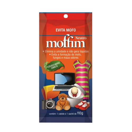 Antimofo Desumidificador Moffim 110g Contra Umidade, Fungos e Maus Odores