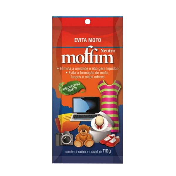 Antimofo Desumidificador Moffim 110g Contra Umidade, Fungos e Maus Odores