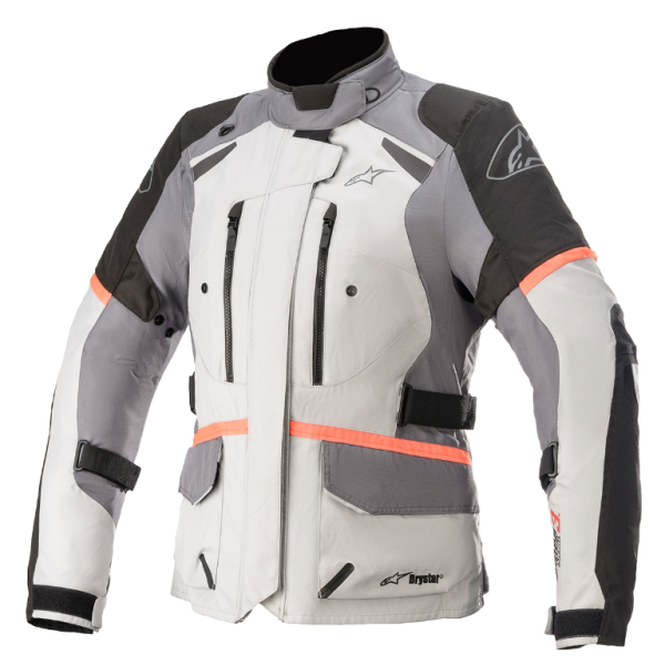 JAQUETA ALPINESTARS STELLA ANDES V3 DRYSTAR CNZ GELO/ CNZ ESC./ PRT CORAL L