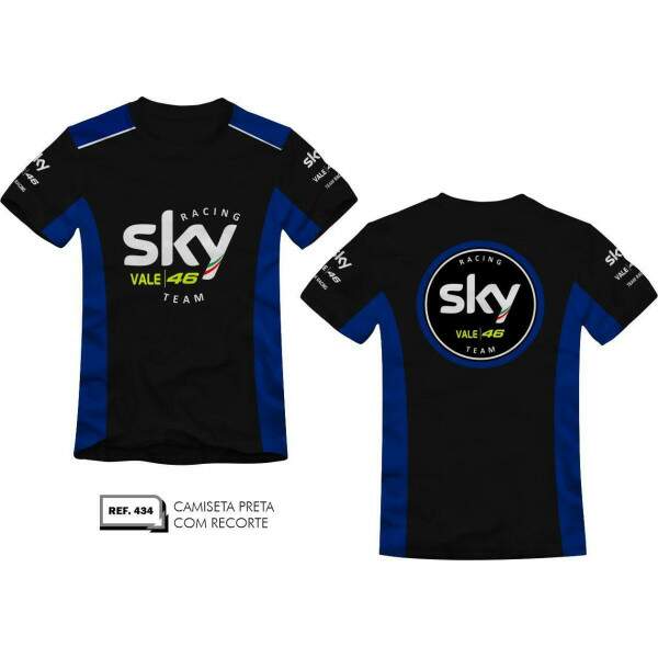 CAMISETA ALLBOY VALE 46 SKY PRETO 