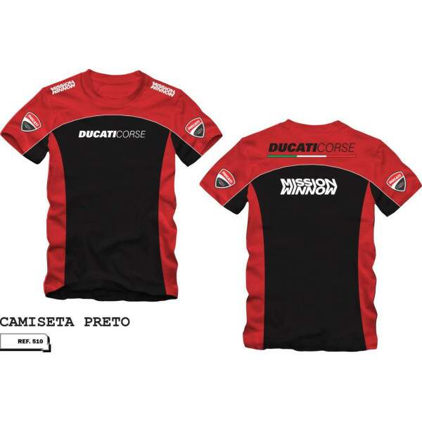 CAMISETA ALLBOY DUCATI PRETO 