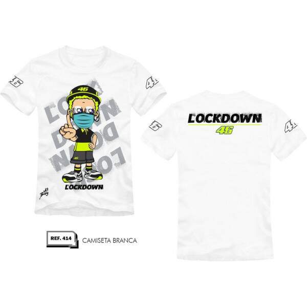 CAMISETA ALLBOY VALENTINO LOCKDOWN BRANCO 