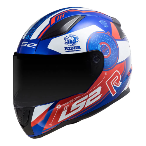 Capacete LS2 Rapid FF353 Stratus Blue/Red/White