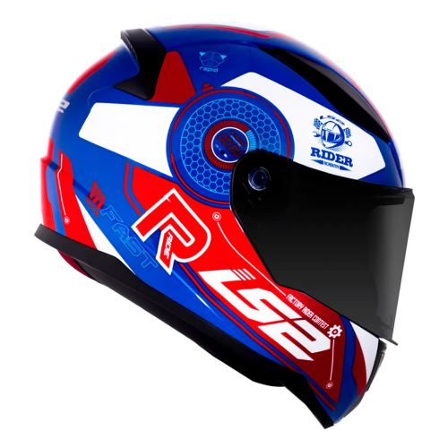 Capacete LS2 Rapid FF353 Stratus Blue/Red/White