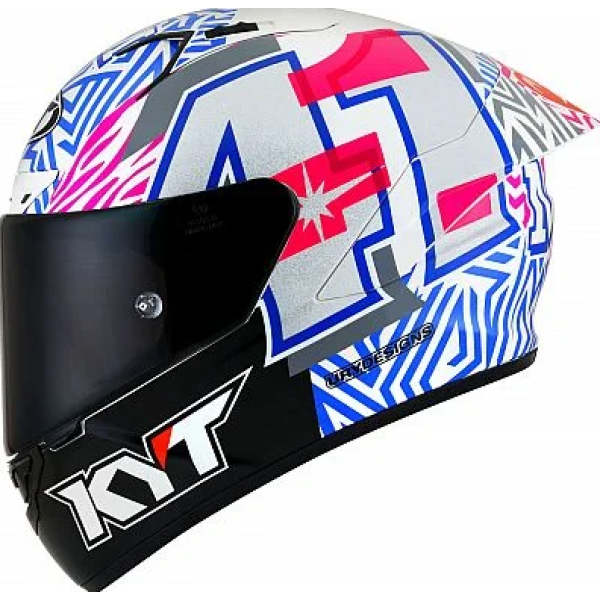 Capacete Kyt Nz-Race Espargaro Replioca 2022 White Raw