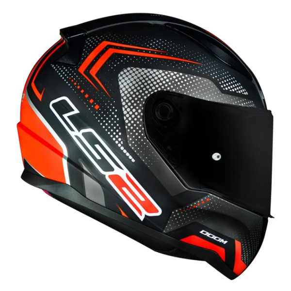 Capacete LS2 Rapid FF353 Doom Matte Blk/Red