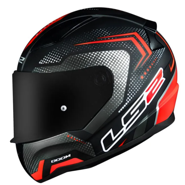 Capacete LS2 Rapid FF353 Doom Matte Blk/Red