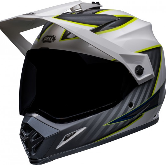 Capacete Bell Mx 9 Adventure Mips Dalton White Hiviz Yellow