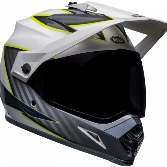 Capacete Bell Mx 9 Adventure Mips Dalton White Hiviz Yellow