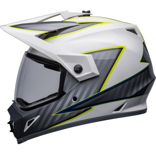 Capacete Bell Mx 9 Adventure Mips Dalton White Hiviz Yellow