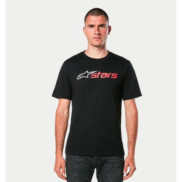 Camiseta Alpinestars Blaze 2.0 Preto/Branco/Vermelho 2xl